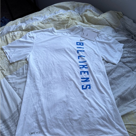 Nike Saint Louis Billikens White and Blue Short Sleeve Tee - Picture 1 of 3